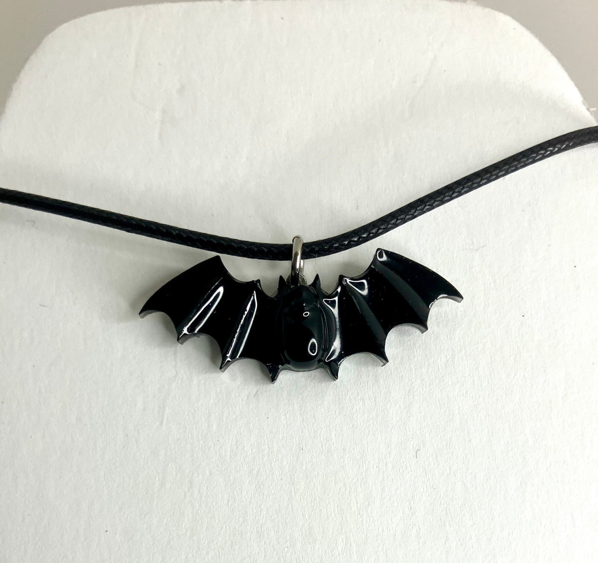 Handmade Resin Bat Pendant Necklaces