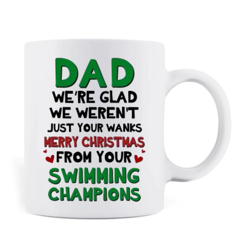 Personalized Christmas Dad Mug - Up to 6 Kids