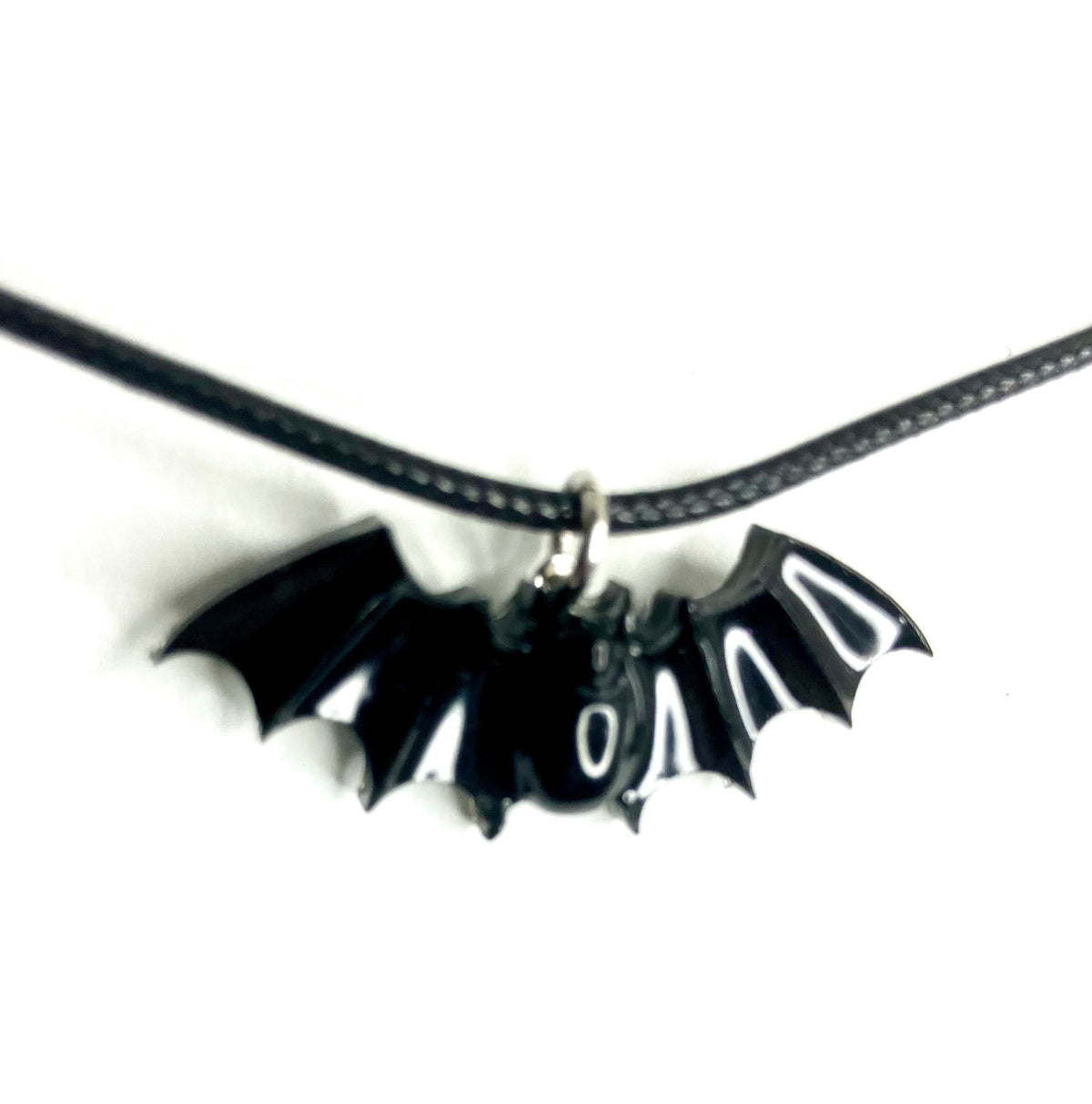Handmade Resin Bat Pendant Necklaces