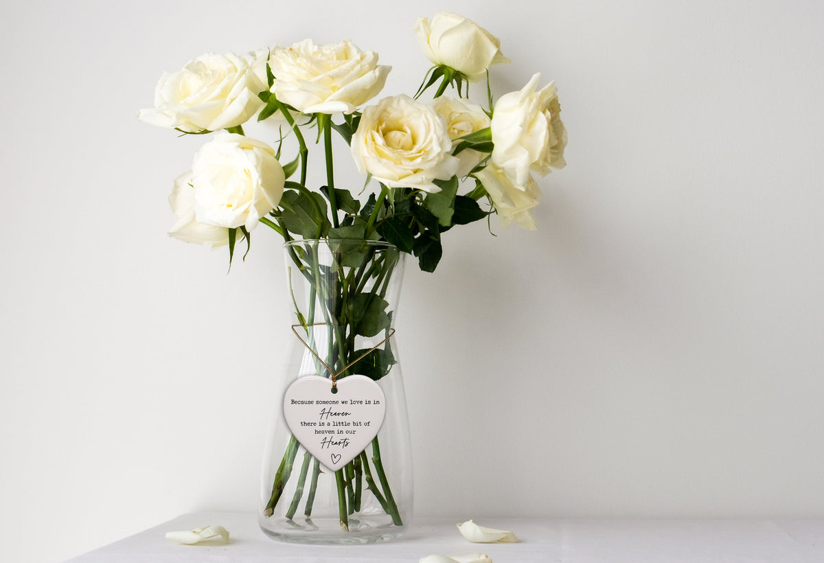 Sympathy Ornaments - Because Someone We Love Is In Heaven