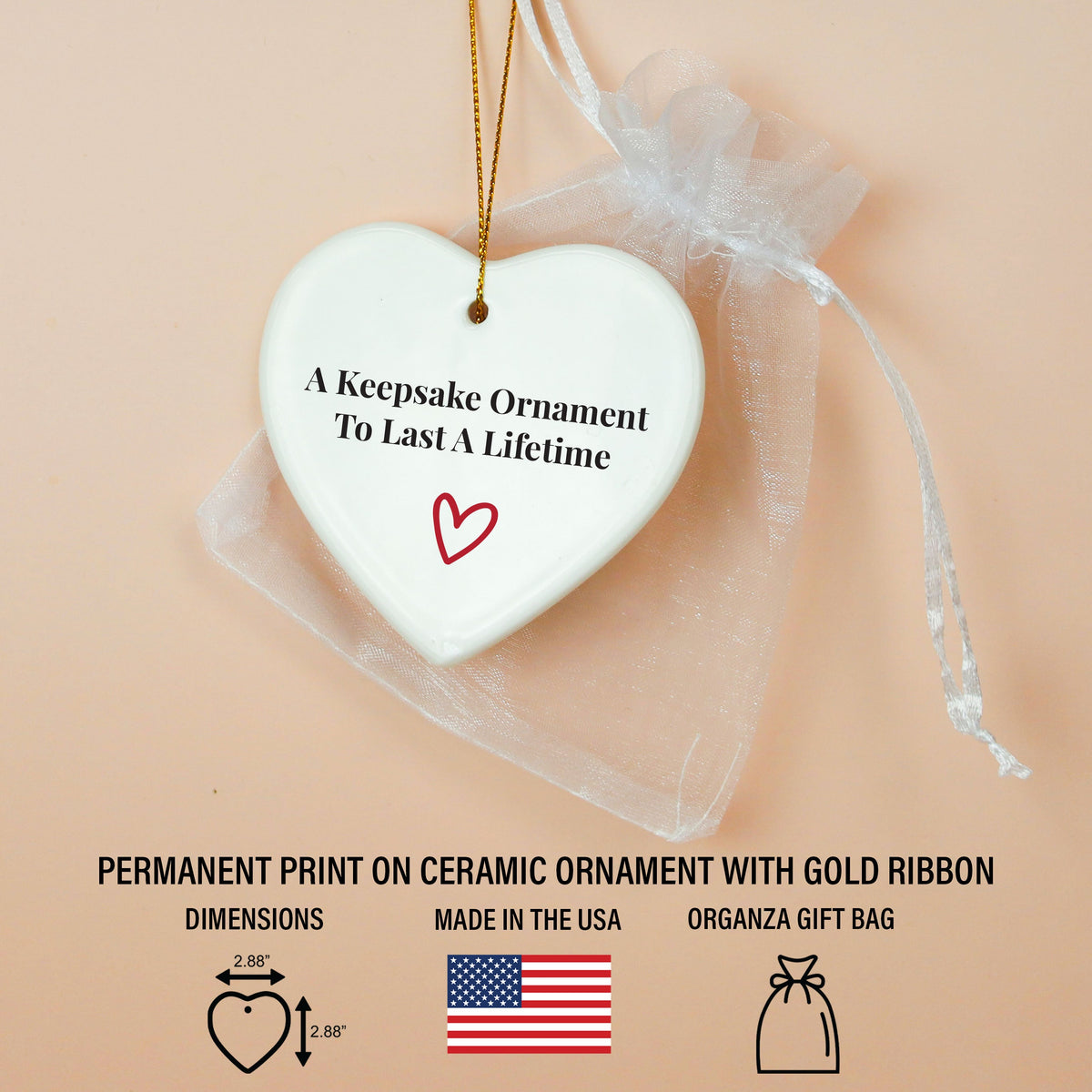 Sympathy Ornaments - Because Someone We Love Is In Heaven